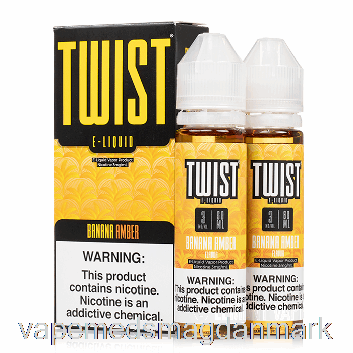 Engangs Vape Danmark Banan Rav - Twist E-væske - 120ml 3mg